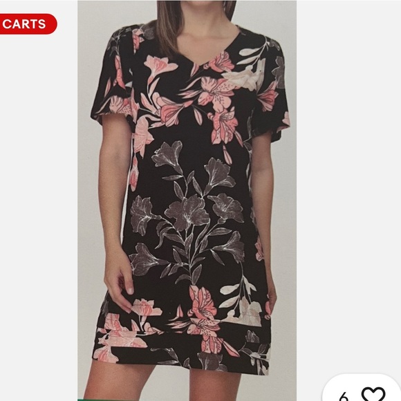 Nicole Miller Dresses & Skirts - Nicole Miller Linen Blend Dress‎ Knee Length Floral Tropical Vacation Size Medim